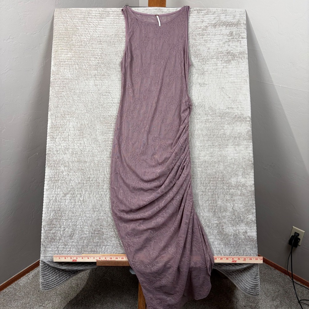 Free People Mauve Lace Maxi Dress